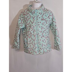 Columbia Girls Benton Springs Fleece Jacket Youth 4T Blue Full Zip Soft